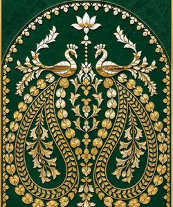 Entrada de Ganesh Ganpati Grand Peacock para Bodas Hindúes, Decoración Exclusiva para Vestíbulo de Boda del Sur de la India con Ganesha, EE. UU. - Product Image 6