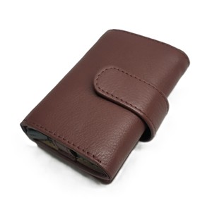 Wholesale Shop Custom Brand Card Holder <b>Metal</b> Push Button <b>Wallet</b> Men Ladies Purse Tri Fold Short Foldable Multifunction Samples - Product Image 5