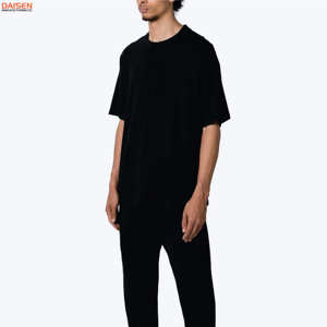 T-shirt surdimensionné en coton épais 200 GSM pour homme, coupe décontractée, respirant, personnalisation de marque, fabricant en gros - Product Image 2