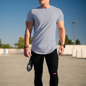 T-shirt de sport personnalisé 2026 respirant en élasthanne extensible uni pour hommes et femmes DDP - Product Image 5