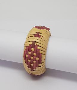 Anillos de Servilleta Redondos Clásicos de Bambú y Yute de 5 cm de Ancho para Fiestas - Product Image 3