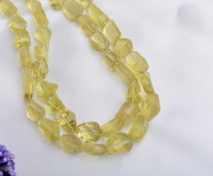 เลมอนควอตซ์ 16 นิ้ว ทรงเหลี่ยม เจียระไน สำหรับทำเครื่องประดับชั้นดี - Product Image 3