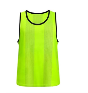 Chaleco de entrenamiento de fútbol de malla de nailon, petos personalizados con sublimación, conjunto de práctica para equipos infantiles, estilo con nombre, top - Product Image 6