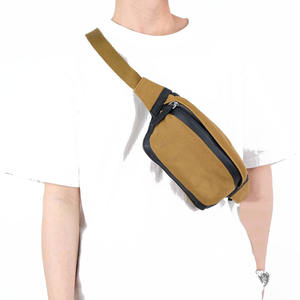 Bolso de Cintura Vintage Estilo Streetwear, Riñonera Ajustable Ligera con Bolsillo con Cremallera, de Lona para Hombre y Mujer, Ideal para Viajes y Actividades al Aire Libre - Product Image 3