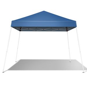 Tenda Pieghevole Portatile Blu 8x8ft per Uso Domestico, Impermeabile in Materiale Oxford, Automatica Pop-up in Alluminio per Campeggio e Spiaggia - Product Image 2