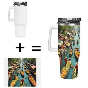 Vaso personalizado de 40 oz con pajita para el personal sanitario del hospital - Product Image 1