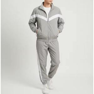Men's Orange Solid 2 in 1 Loose Fit Full <b>Zip</b> Stand Collar Casual Sportswear Set Winter Wear Breathable Polyester Fabric - Product Image 1