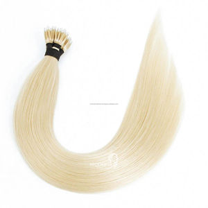 100% Remy Nano Tip vendeurs de cheveux cuticule alignée non chimique naturel brut vierge Nano Tip Extensions de cheveux meilleurs cheveux vague naturelle - Product Image 4