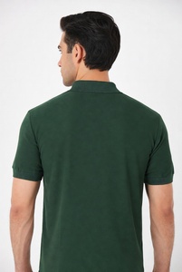 Top Quality Men's Polo <b>Shirt</b> with Zipper Short Sleeve Custom Design Pique Knitted Fabric Ribbed Collar Cuffs Breathable - Product Image 6