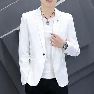 Traje Rosa Slim Fit Coreano para Hombre 2026 - Abrigo Casual de Moda con Personalidad para Primavera y Otoño - Estilo Urbano y Moderno - Product Image 2