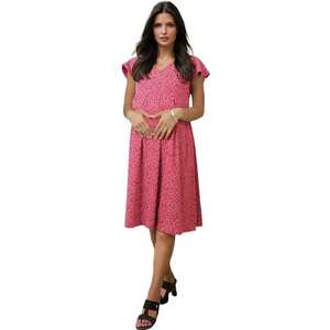 Vestido envolvente de maternidad hasta la rodilla informal Ropa de playa ecológica con cintura natural para sesión de fotos Mujeres en el embarazo - Product Image 3