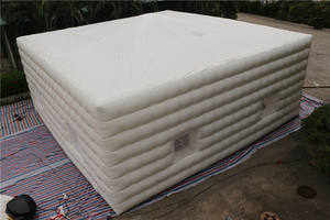 Carpa Inflable Blanca Sellada con Bomba de Aire Eléctrica, Impermeable, para Campamentos y Eventos al Aire Libre - Product Image 4