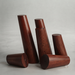 Patas de Sofá Elegantes de Madera Maciza, Patas de Muebles de Madera Sólida, Patas de Sofá Personalizadas, Diseño Cónico Moderno, Fabricante OEM ODM - Product Image 1