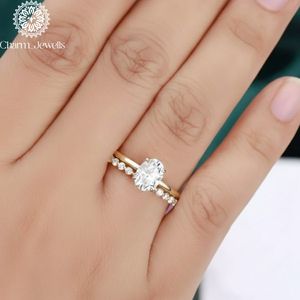 Charm Jewells Cushion Cut Moissanite Engagement Ring Silver Prong Setting Women's Classic Wedding Band IGI Certified 3 GM - Product Image 2