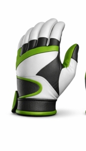 Gants de frappe de baseball de qualité professionnelle en cuir vert avec protection rembourrée de la paume pour l'entraînement, pour droitiers - Product Image 3