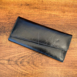 กระเป๋าสตางค์ยาวหนังแท้แบบเต็มรูปแบบสำหรับผู้หญิงกระเป๋าคลัทช์หนังวัวคุณภาพสูงมีช่องใส่บัตรเครดิต - Product Image 3