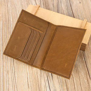 Vintage Genuine Leather <b>RFID</b> <b>Blocking</b> Card Holder Real Leather Mens Travel Passport Minimalism Vintage <b>Wallet</b> Card Holder <b>Wallet</b> - Product Image 1