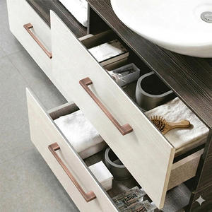 Contemporary Minimalist Zinc Alloy <b>Cabinet</b> Handle Brushed <b>Gold</b> Drawer Pull for Kitchen Bathroom Wardrobe Dresser Furniture - Product Image 6