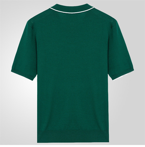 Summer New Solid Woven Anti-Wrinkle Zipper Knit Casual Business Men's for Shirt Regular Fit Nofyan Ind OEM/ODM Mens Polo Shirts - Product Image 3