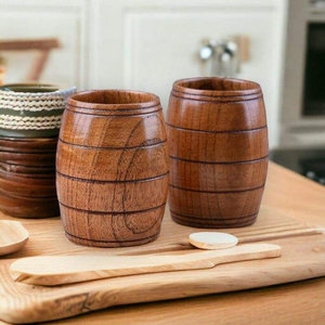 Handmade Rustic Wooden <b>Mug</b> for Drinks Premium Drinkware with Unique Appeal - Product Image 4