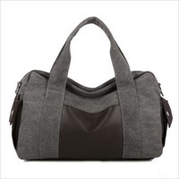 Sac de sport en cuir PU avec logo personnalisé, grande capacité, pour le sport, les voyages, le camping, les week-ends, sac à bagages imperméable et écologique