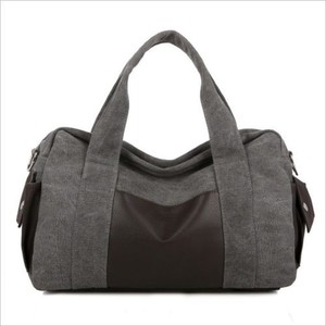 Sac de sport en cuir PU avec logo personnalisé, grande capacité, pour le sport, les voyages, le camping, les week-ends, sac à bagages imperméable et écologique - Product Image 2