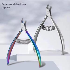 MORJE Professional Stainless Steel Dead Skin Clippers Flat Straight Blade Sharp Tip For Finger Adult Simple Style <b>Nail</b> <b>Tool</b> - Product Image 1