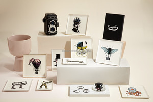 Plateau à bibelots rectangulaire moderne en métal de haute qualité, à motif damier, Artishow, émail transparent, multifonctionnel, suspendable et mobile, Ramadan - Product Image 5