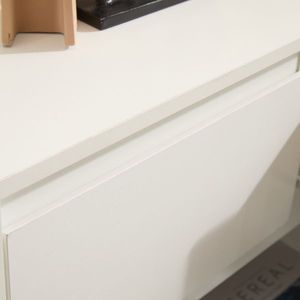 Cómoda moderna de 7 cajones, tablero de partículas P2 blanco, 120*40*80 cm, 3 niveles, 1 unidad - Product Image 5