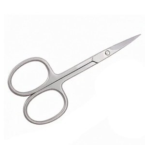 Pack of 2 Cuticle Scissors Set 3.5 Inch Straight & Curved Stainless Steel Manicure Pedicure <b>Nail</b> Care Professional Tools <b>Kit</b> - Product Image 2