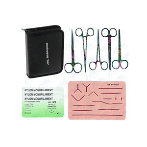 Kit completo de sutura quirúrgica al por mayor, kit de práctica de sutura de acero inoxidable para estudiantes de medicina, kit de sutura, instrumento médico - Product Image 1