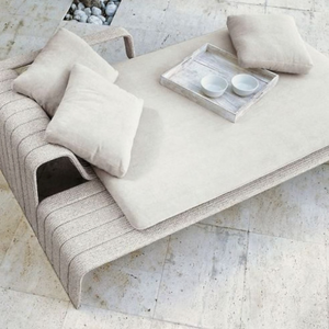 Tumbona Reclinable Ajustable para Patio con Marco de Aluminio, Resistente a los Rayos UV y al Agua, para Piscina y Jardín - Product Image 1