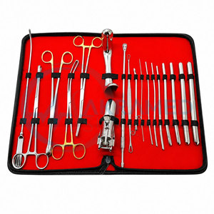 Kit de dilatation et curettage gynécologique de base de haute qualité, kit D&C, instruments en acier inoxydable certifiés CE - Product Image 1