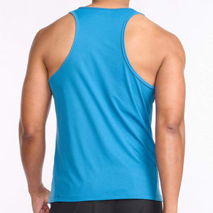 Camiseta sin mangas de secado rápido para hombre 2026, ajuste holgado, transpirable, color liso, cuello redondo, chaleco para gimnasio y entrenamiento, camiseta sin mangas con logo personalizado - Product Image 5