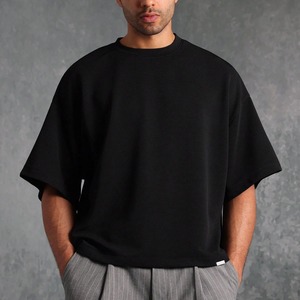 T-shirt personnalisé pour homme, col rond, qualité supérieure, coupe classique, effet vintage, 100 % coton tricoté - Product Image 1