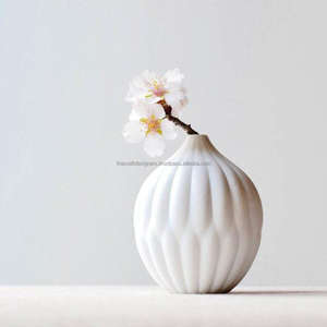 Florero de porcelana bohemio, maceta de mesa para decoración, ligero, fácil, portátil, de fibra de vidrio, maceta grande de cerámica - Product Image 3