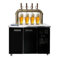 Distributeur de bière commercial, refroidisseur de bière, Kegerator en acier inoxydable, double robinet pour pub et brasserie