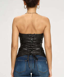 Vintage Plus Size Sexy Overbust Corset Tops for Women Leather Shapers with <b>Tummy</b> <b>Control</b> and Waist Support Sports Use - Product Image 6