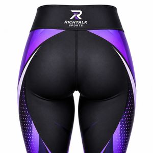 Leggings de Sublimación para Mujer de Alta Calidad, Cintura Elástica Personalizada, Spandex/Poliéster Ecológico de Secado Rápido - Product Image 5