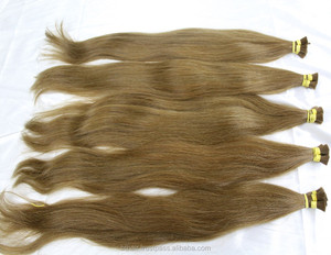 Trama de cabello Remy virgen crudo de 10-40 pulgadas Super Long Bone Straight Genius 100% cabello humano visón brasileño calidad 100% paquete humano - Product Image 1