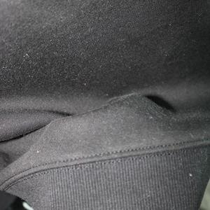 Sweat-shirt à col montant R&S BLACK 100% NOIR avec broderie appliquée, col large, URBAN PRODUCTIONS - Product Image 4