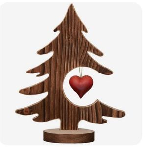 Sapin de Noël élégant en MDF et en bois pour une décoration de Noël festive - Product Image 4