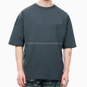 T-shirt décontracté populaire pour hommes, couleur unie, col rond, 100% coton, vente en gros, été, lavé, tendance, manches courtes - Product Image 3