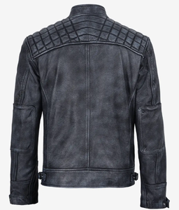 Chaqueta de Motero para Hombre, de Cuero PU, Corte Ajustado, con Botones Cubiertos, Anti-UV, Transpirable, Resistente al Viento, OEM, ODM, Venta al Por Mayor - Product Image 4