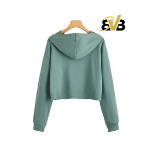 Nouvelle Arrivée Hiver Sweat-shirts à Capuche Femme Coupe Haute Personnalisés en Molleton Bouclette Épais Imprimé Sérigraphié 100% Coton Pas Cher - Product Image 4