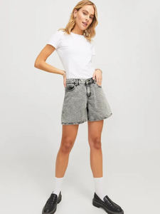 Shorts de mezclilla de cintura alta para mujer, a la moda, holgados, casuales, personalizados, al por mayor - Product Image 2