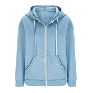 Vente en gros de sweats à capuche zippés pour femmes, sweats à capuche en coton pour femmes, logo personnalisé, faible MOQ, fabrication en usine - Product Image 1
