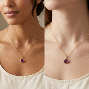 Pendentif en saphir rose naturel de forme ovale, en argent sterling 925 plaqué or, serti dans un cadre, adorable bijou pour la création de bijoux, cadeau pour elle - Product Image 6