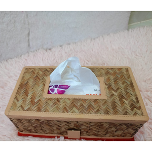 Porta pañuelos de papel Shetal Pati hecho a mano, ecológico, tejido tradicional, duradero, ligero, biodegradable, étnico y sostenible. - Product Image 5