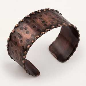 Adjustable Copper <b>Bracelet</b> With Lightweight Design For Comfortable Daily Wear And Trendy Fashion Looks - Product Image 3